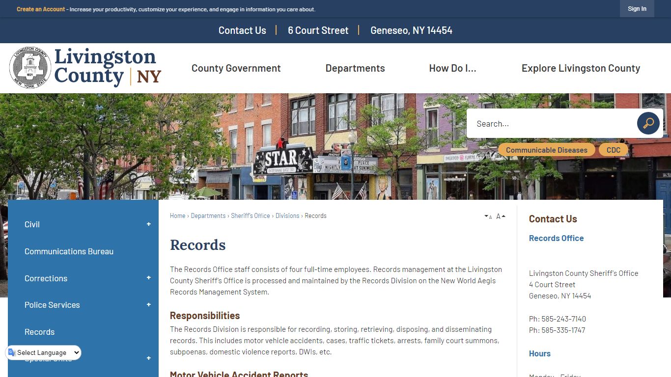 Records | Livingston County, NY - Official Website